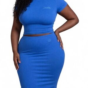 Body by Raven blue bodycon two piece